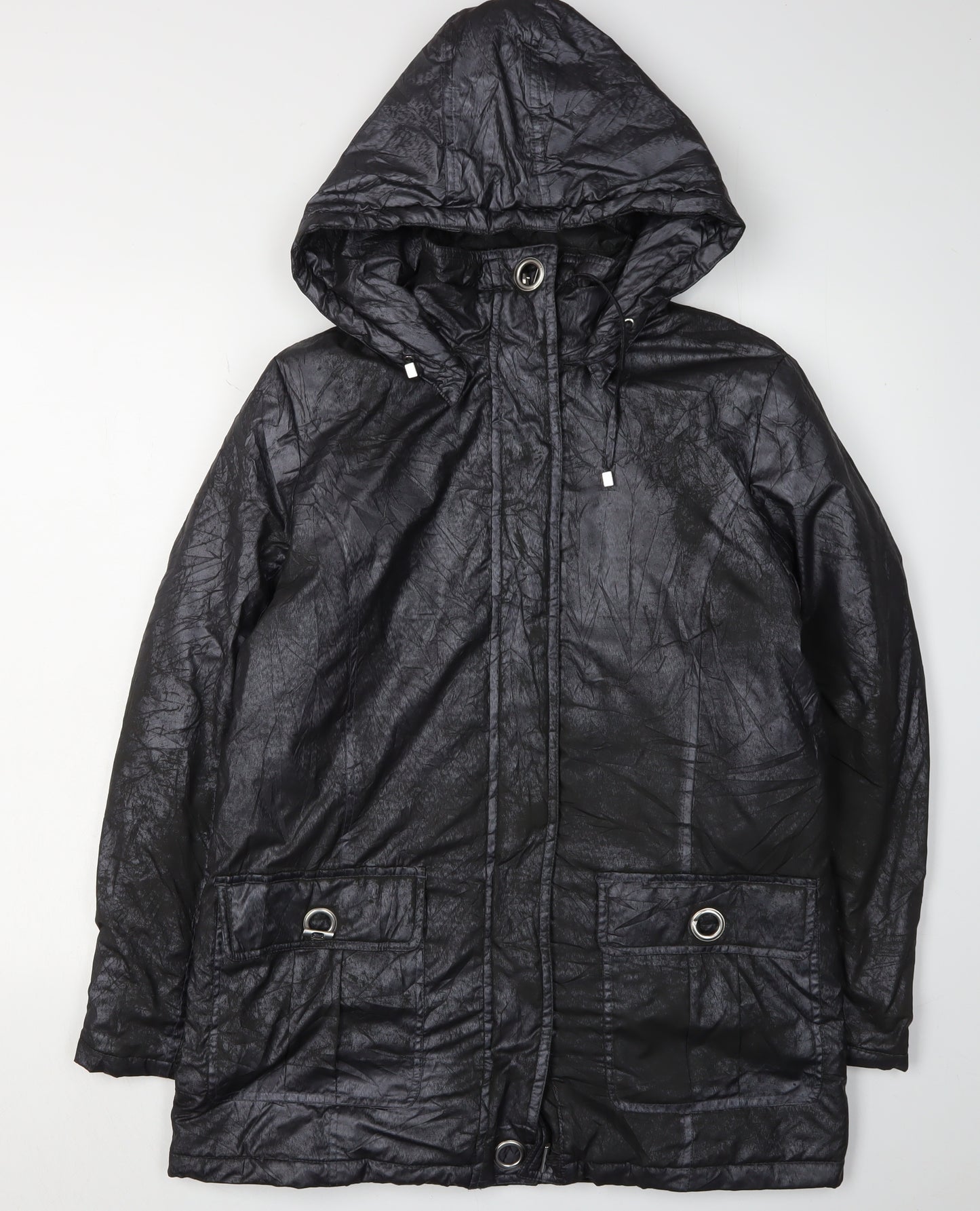 Katherine Hammond Women's Black Parka Jacket S
