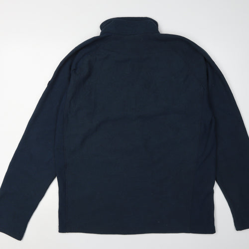 Regatta Men's Blue 1/4 Zip Fleece Sweatshirt L