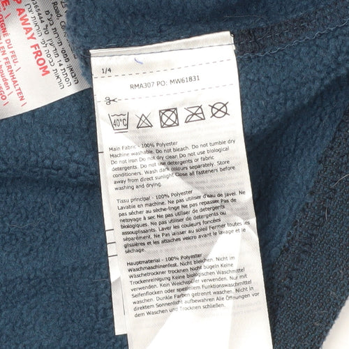 Regatta Men's Blue 1/4 Zip Fleece Sweatshirt L