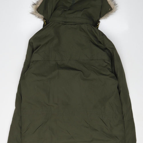 Regatta Womens Green Parka with Fur Trim S