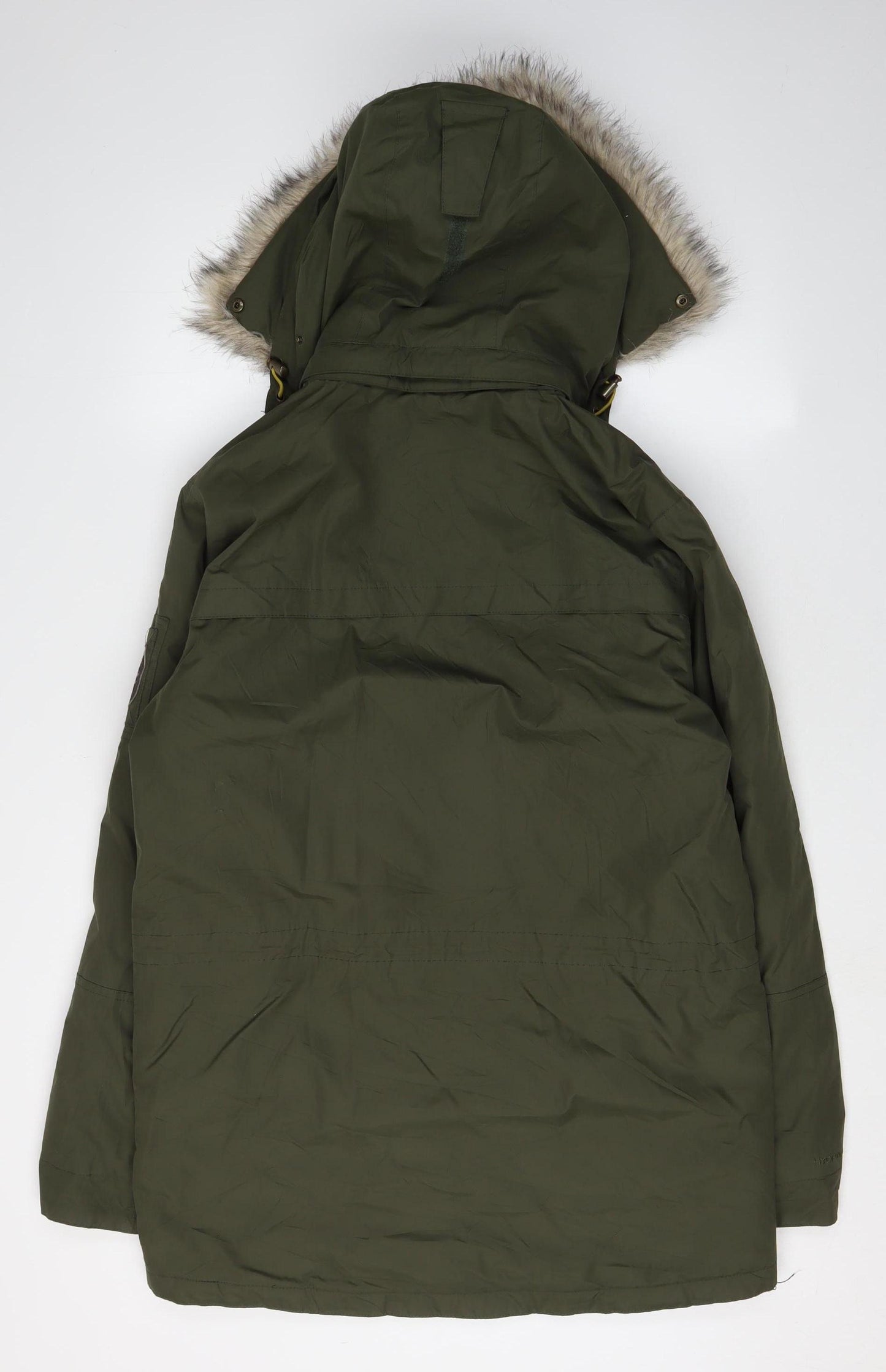 Regatta Womens Green Parka with Fur Trim S