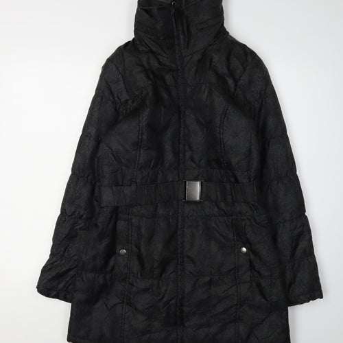 Marks and Spencer Women's Black Puffer Jacket - M