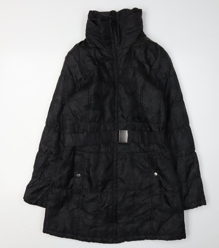 Marks and Spencer Women's Black Puffer Jacket - M
