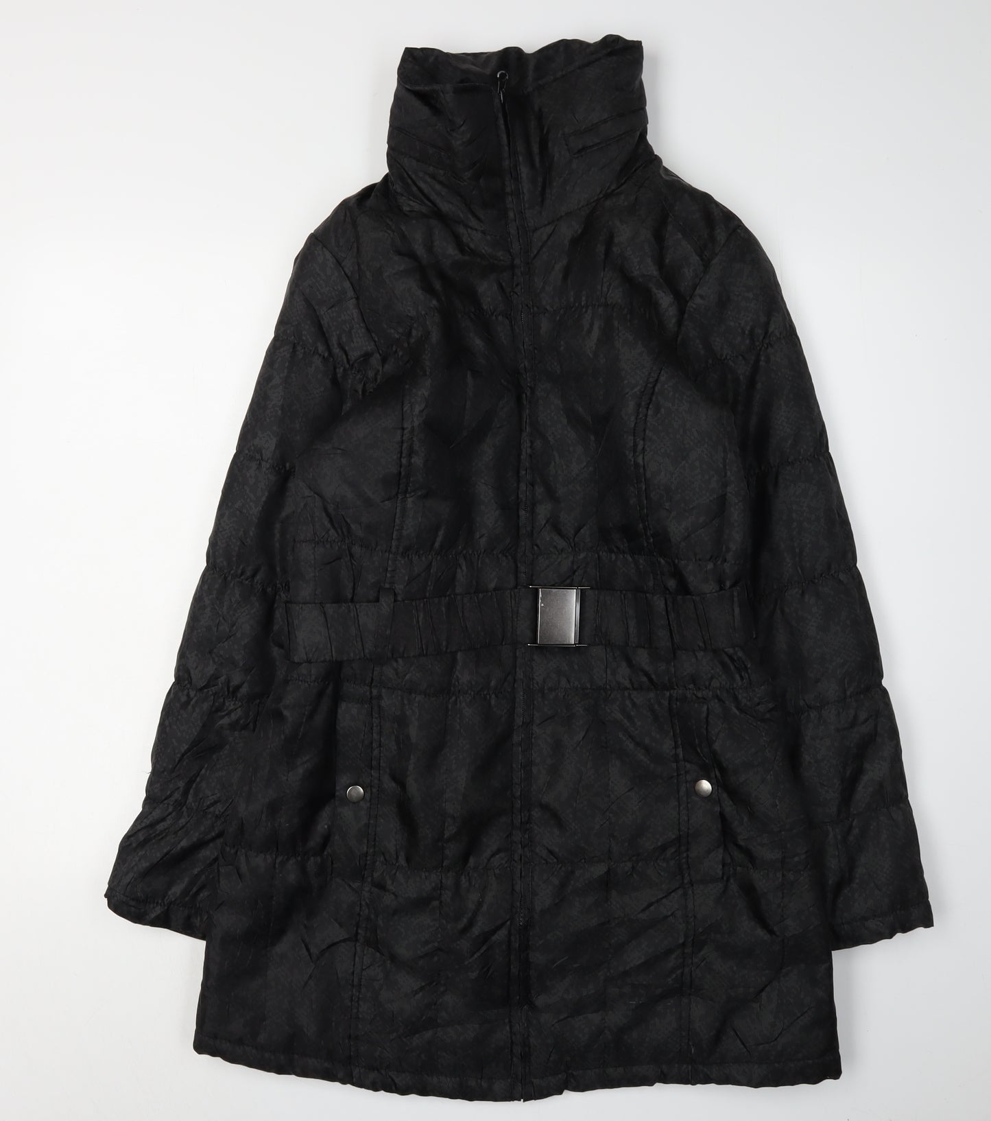 Marks and Spencer Women's Black Puffer Jacket - M