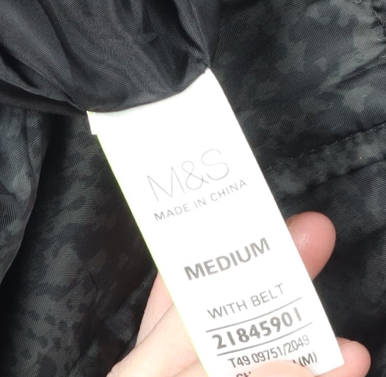 Marks and Spencer Women's Black Puffer Jacket - M