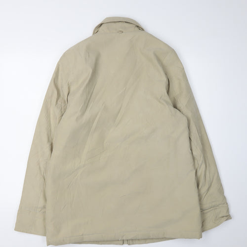 EWM Women's Beige Size 12 Mid-Length Casual Jacket
