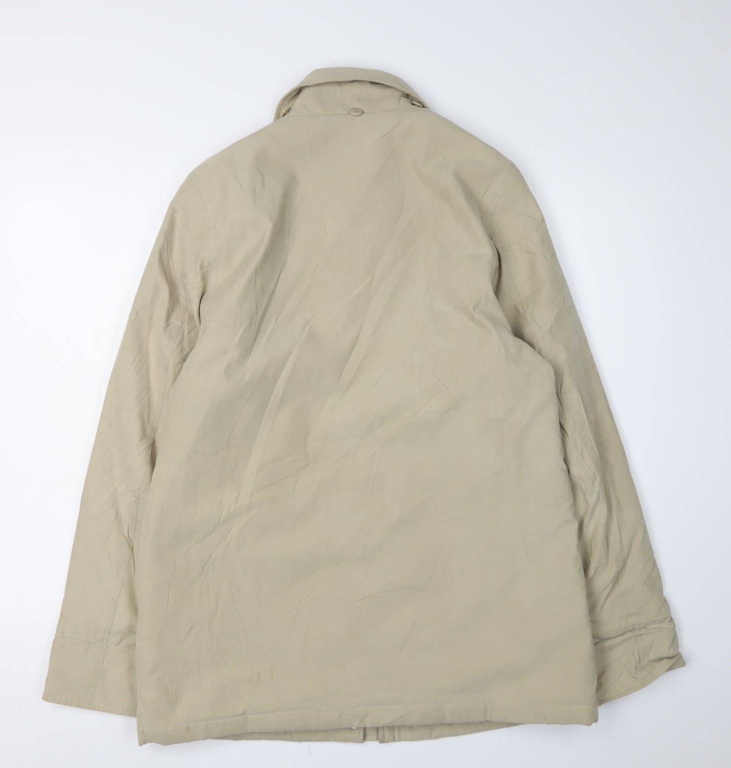EWM Women's Beige Size 12 Mid-Length Casual Jacket