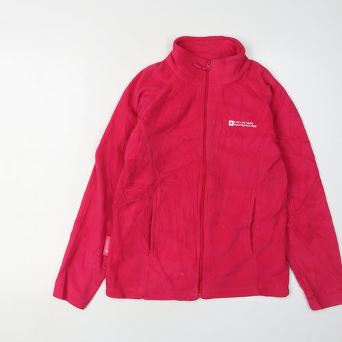 Mountain Warehouse Girls Pink Fleece Jacket 11-12 Years