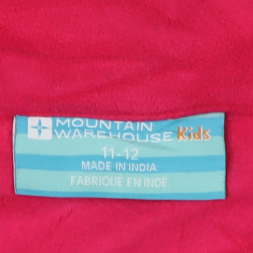 Mountain Warehouse Girls Pink Fleece Jacket 11-12 Years
