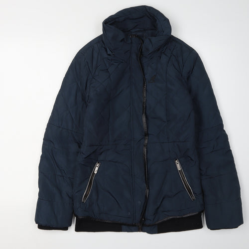 Kangol Women's Blue Quilted Puffer Jacket Size 10