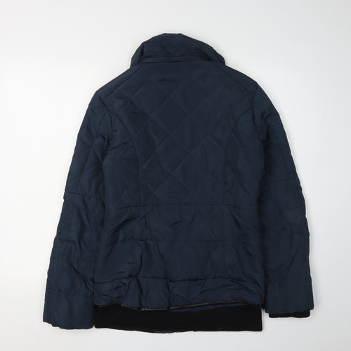 Kangol Women's Blue Quilted Puffer Jacket Size 10
