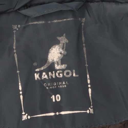 Kangol Women's Blue Quilted Puffer Jacket Size 10