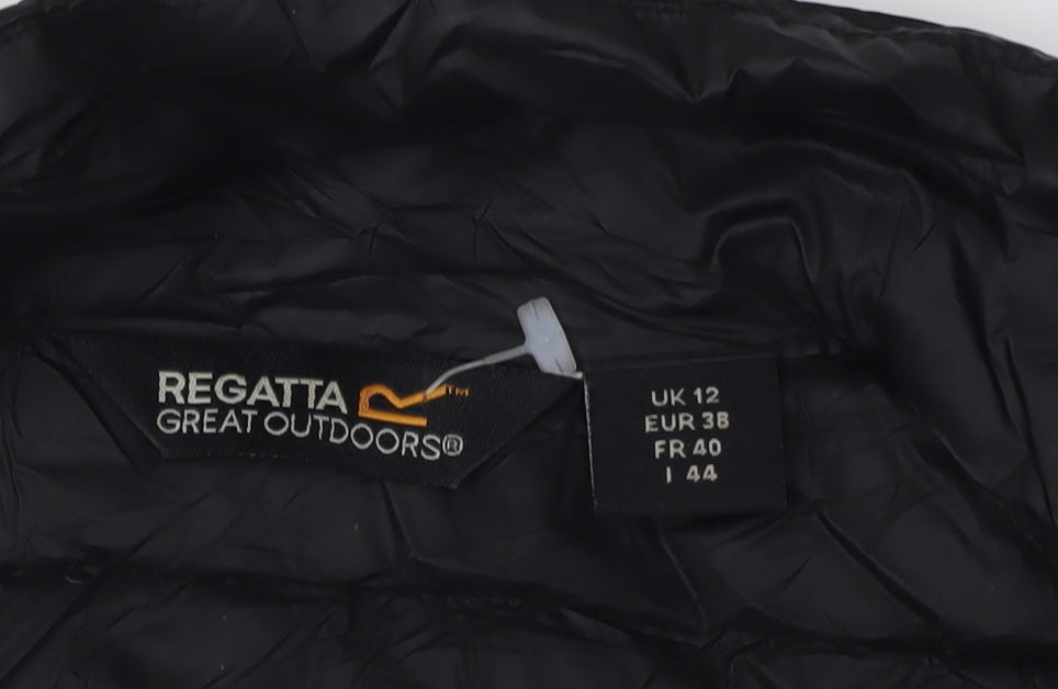 Regatta Women's Black Waistcoat Size 12 Zip Outdoor