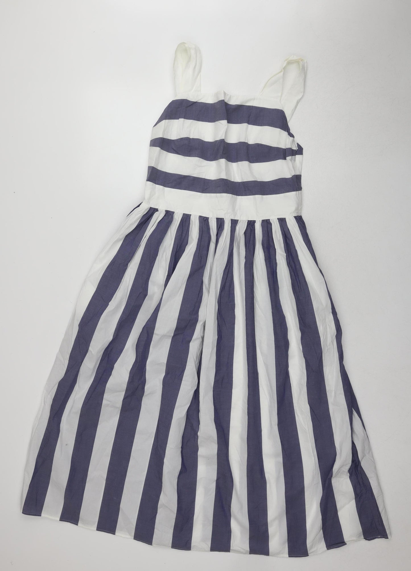 COS Women's Multicoloured Striped Fit & Flare Dress UK 10