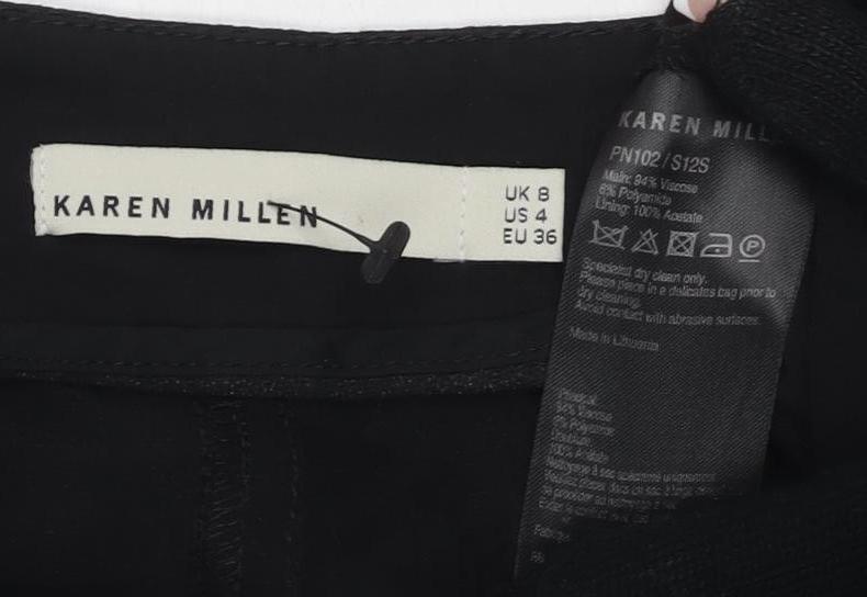 Karen Millen Women's Black Denim Shorts Size 8 Casual