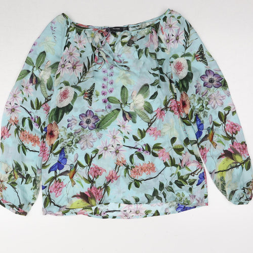 Hallhuber Women’s Multicoloured Silk Blouse, Size 6