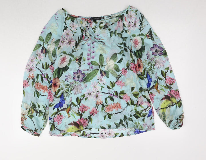 Hallhuber Women’s Multicoloured Silk Blouse, Size 6