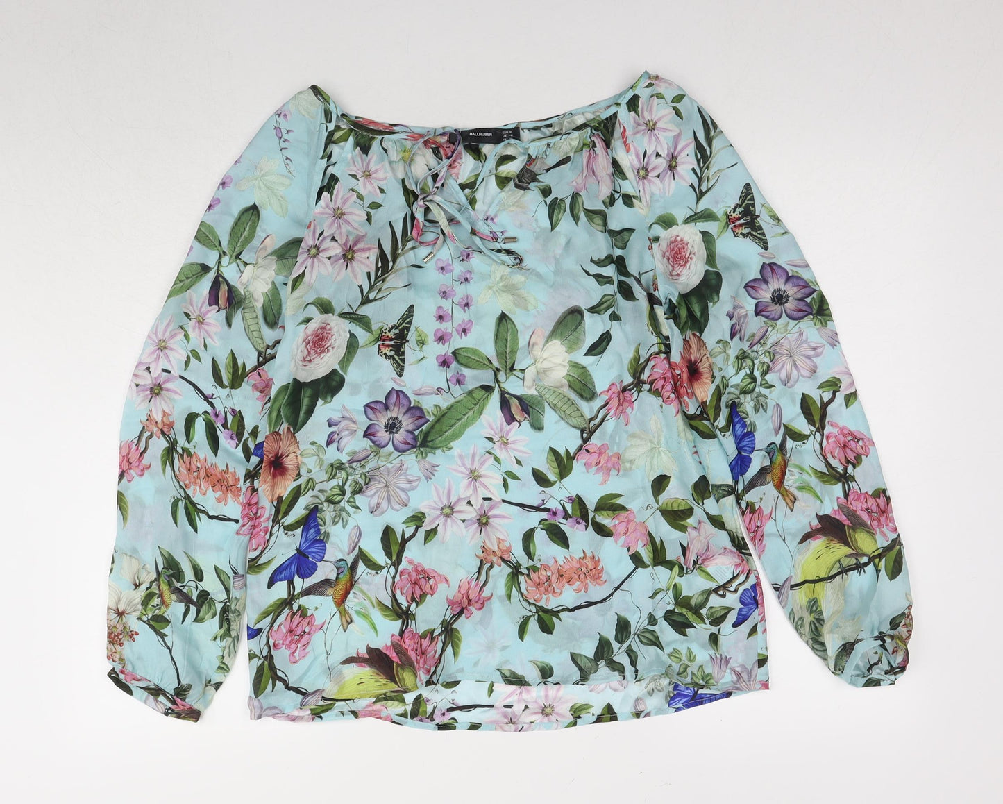 Hallhuber Women’s Multicoloured Silk Blouse, Size 6
