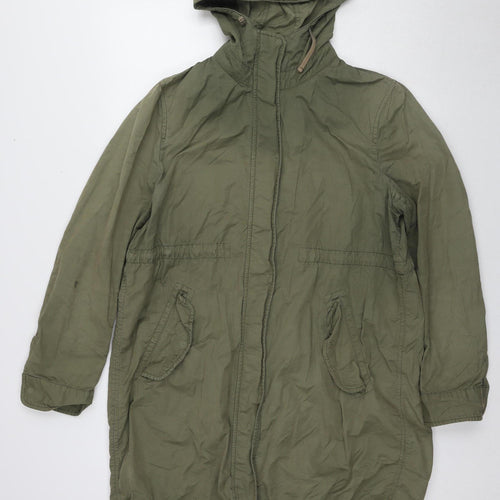 Uniqlo Women's Green Parka Jacket Size L
