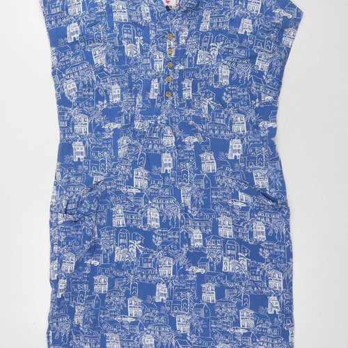 Country Rose Women's Blue Casual Geometric Dress Size 14