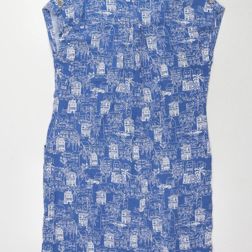 Country Rose Women's Blue Casual Geometric Dress Size 14