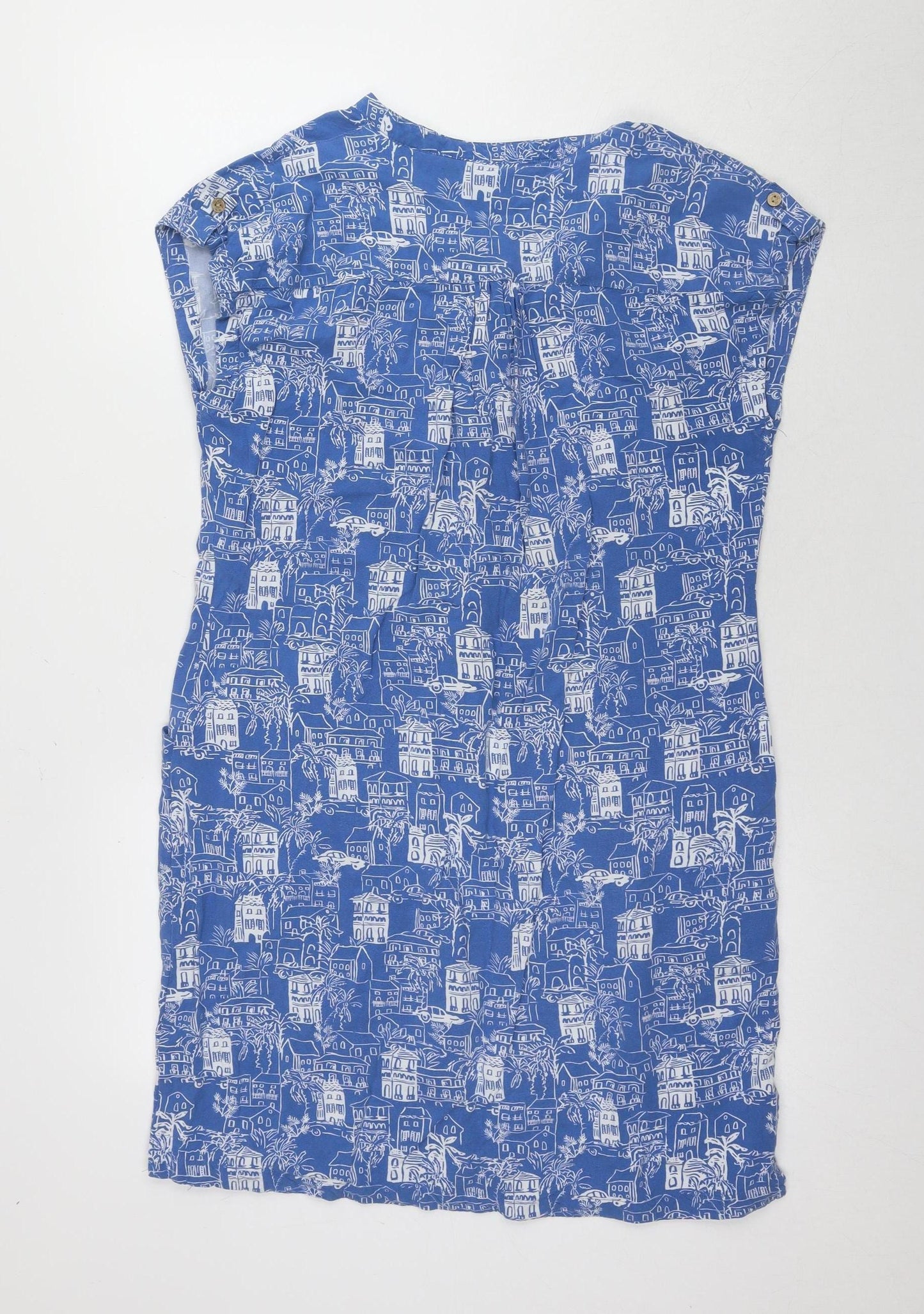Country Rose Women's Blue Casual Geometric Dress Size 14