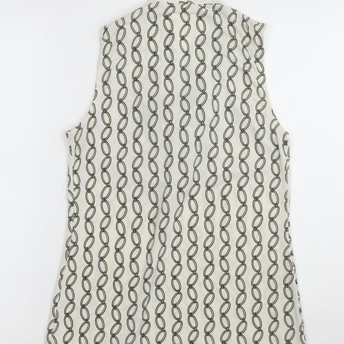 Banana Republic Women's Ivory XS Geometric Blouse