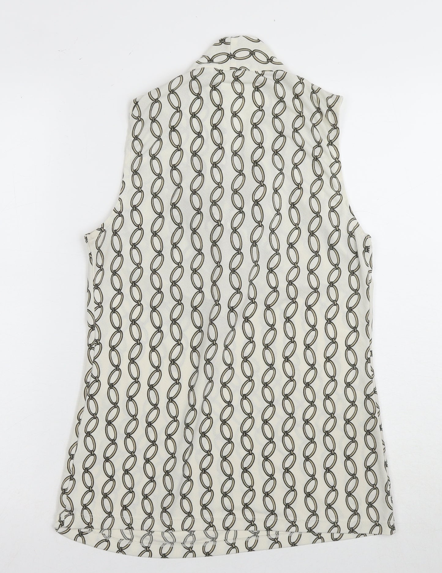 Banana Republic Women's Ivory XS Geometric Blouse
