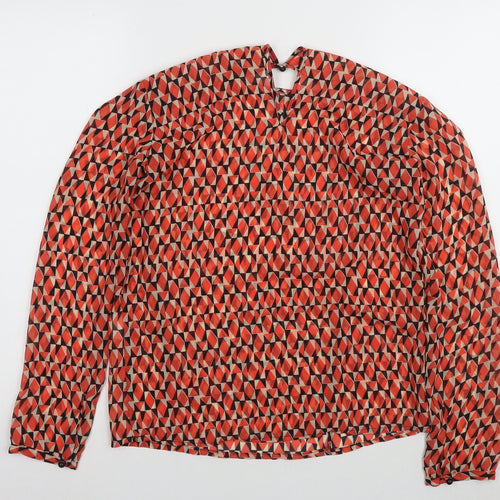 Benetton Womens Multicoloured Geometric Blouse XS
