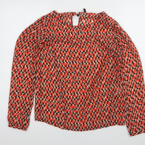 Benetton Womens Multicoloured Geometric Blouse XS