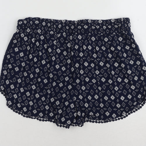 Superdry Women's Blue Geometric Hot Pants XS