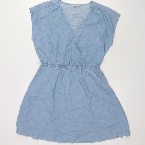 GAP Women's Blue Chambray Dress, S, T-Shirt Style