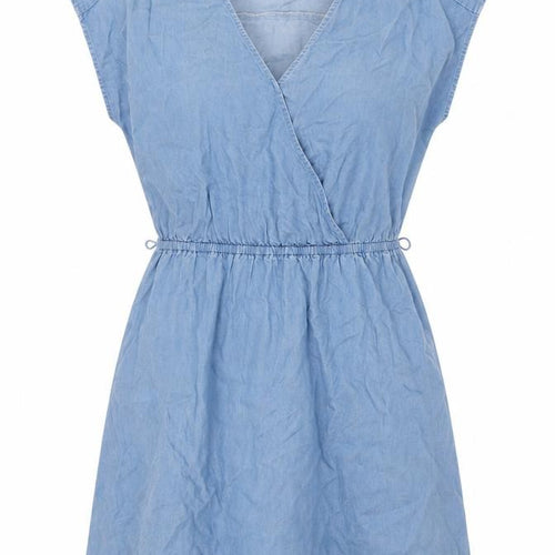 GAP Women's Blue Chambray Dress, S, T-Shirt Style