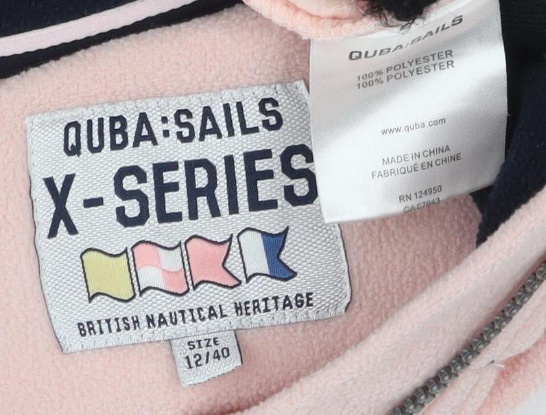 Quba Sails Women's Pink Fleece Jacket Size 12