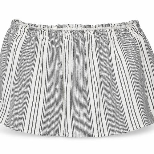 Hollister Women’s White Striped Cropped Blouse, S