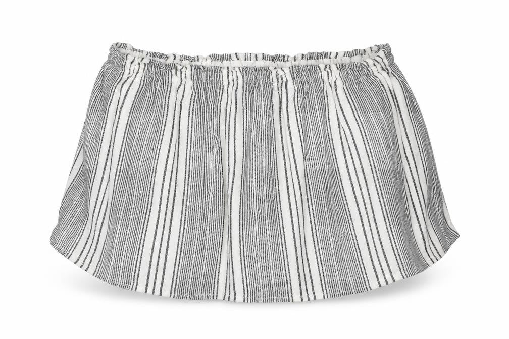 Hollister Women’s White Striped Cropped Blouse, S