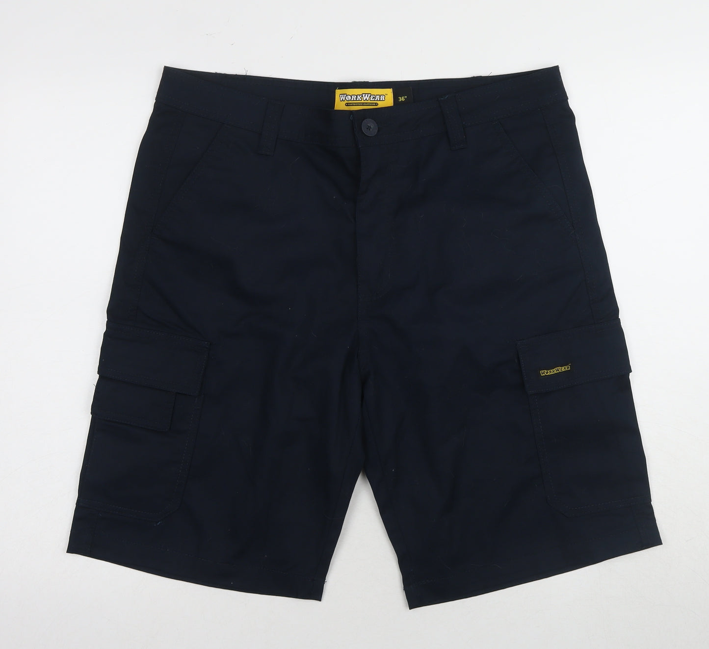 Workwear Men's Black Cargo Shorts, L, Regular Fit