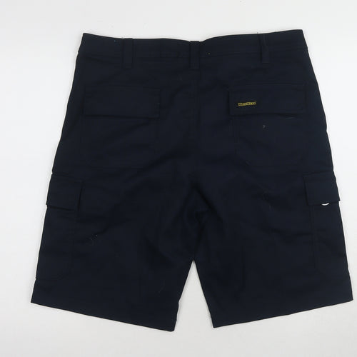 Workwear Men's Black Cargo Shorts, L, Regular Fit