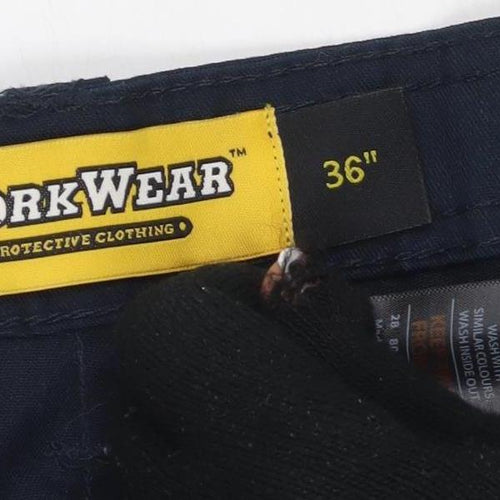 Workwear Men's Black Cargo Shorts, L, Regular Fit