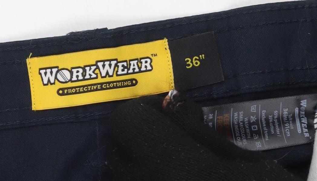 Workwear Men's Black Cargo Shorts, L, Regular Fit