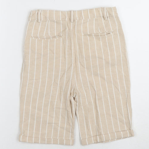 Monsoon Boys Beige Striped Chino Shorts 10 Years