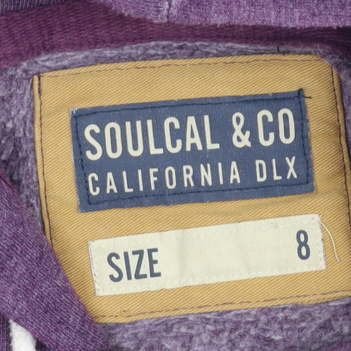 SoulCal Women's Purple Pullover Hoodie Size 8