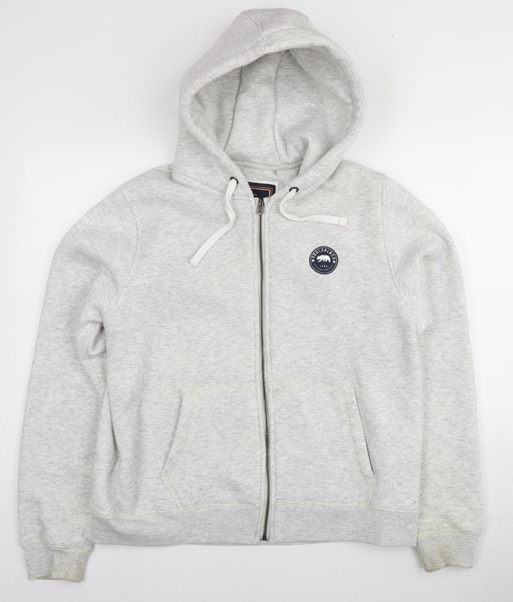 SoulCal & Co Unisex Grey Full Zip Hoodie Size 10