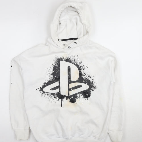 H&M Boys' White PlayStation Pullover Hoodie 10-12 Years