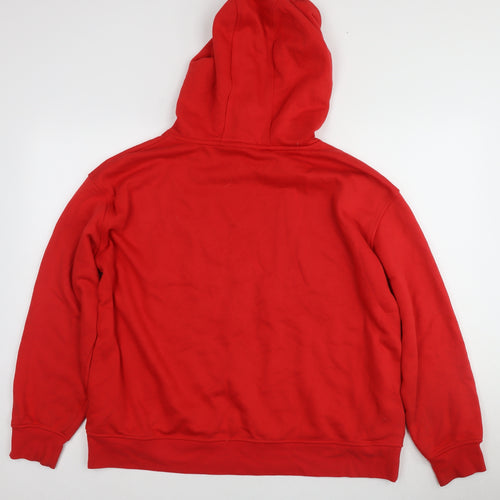 Disney Red Unisex Hoodie L - Graphic Print Pullover