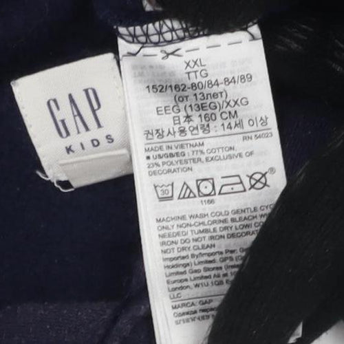 GAP Kids Blue Pullover Hoodie, XXL, Unisex Casual Wear