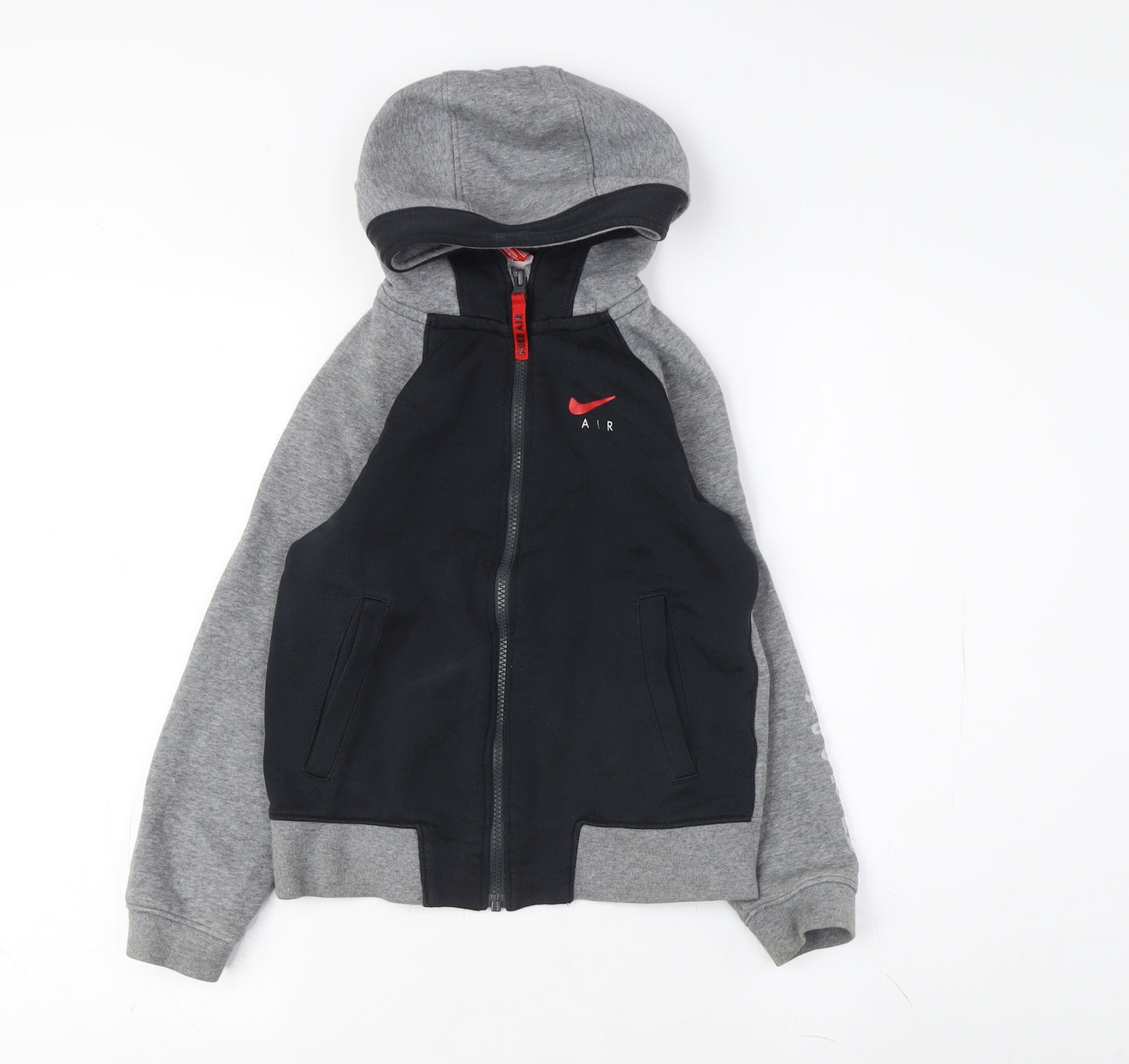 Nike Boys Black Full Zip Hoodie - Size 8-9 Years