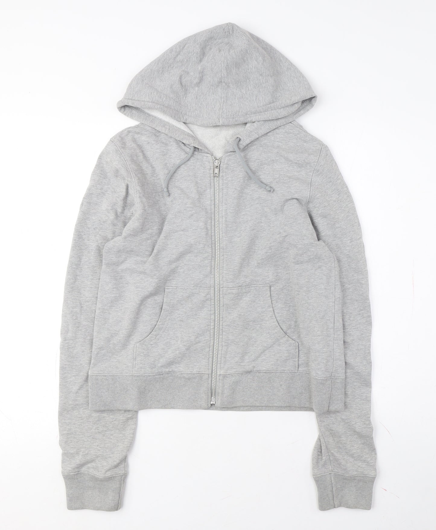 GAP Women's Grey Full Zip Hoodie, Size S, Comfy and Stylish