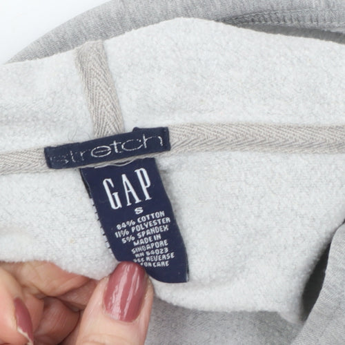 GAP Women's Grey Full Zip Hoodie, Size S, Comfy and Stylish