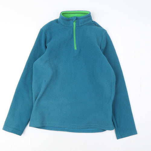 Boys Blue Decathlon Fleece Pullover Sweatshirt - M